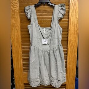 American Eagle Outfitters Gray Striped Top